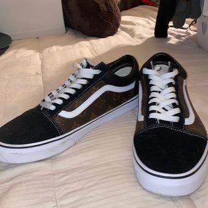 Custom "Louis Vuitton" Vans Made From Authentic Bag.  Men’s size 13